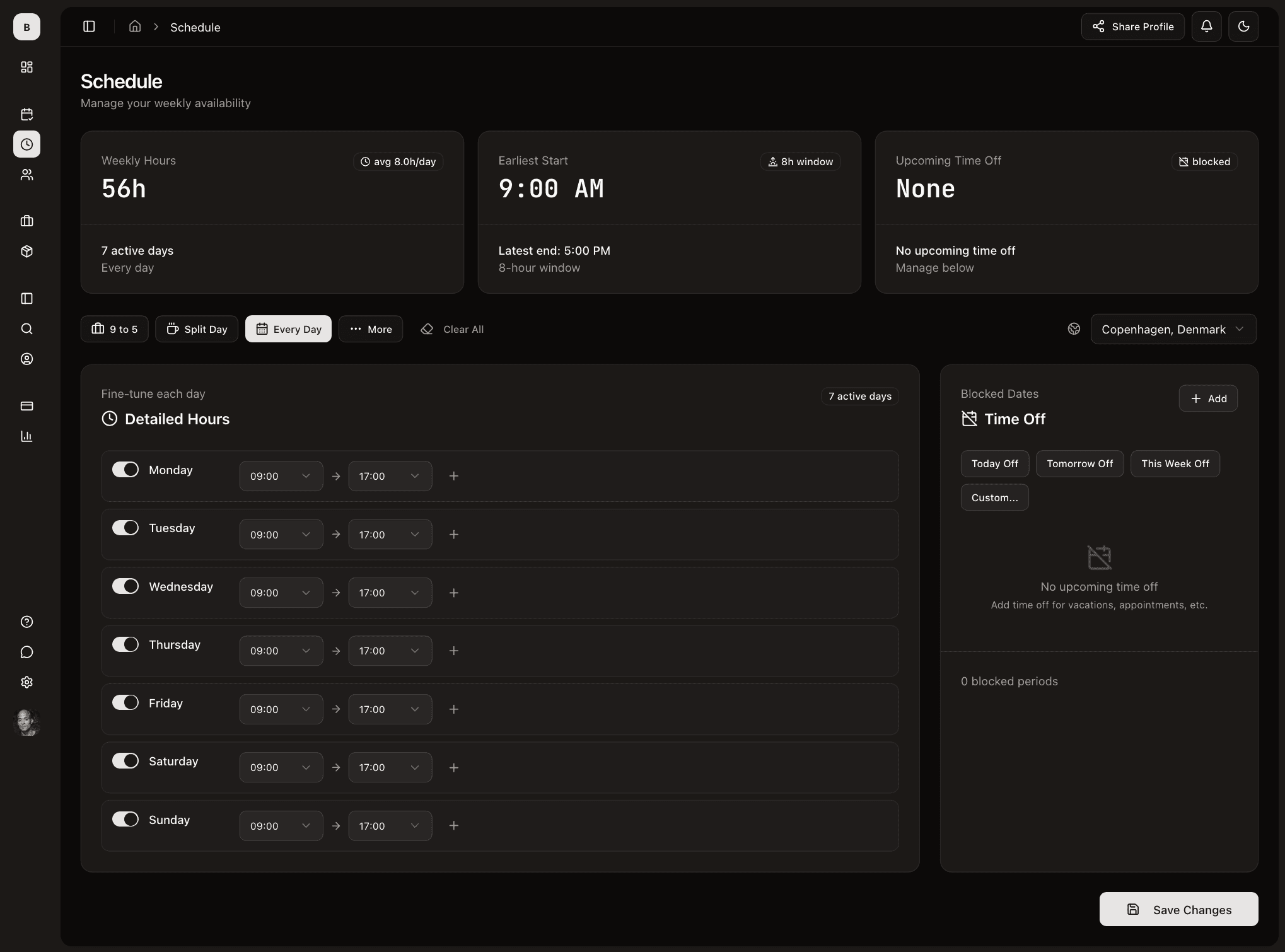 Bookvia time pillar preview